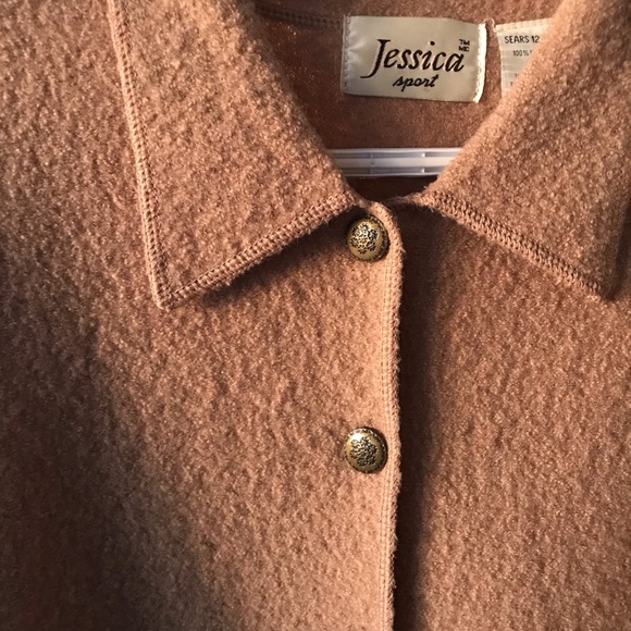 Vintage wool camel cardigan - Picture 4 of 9